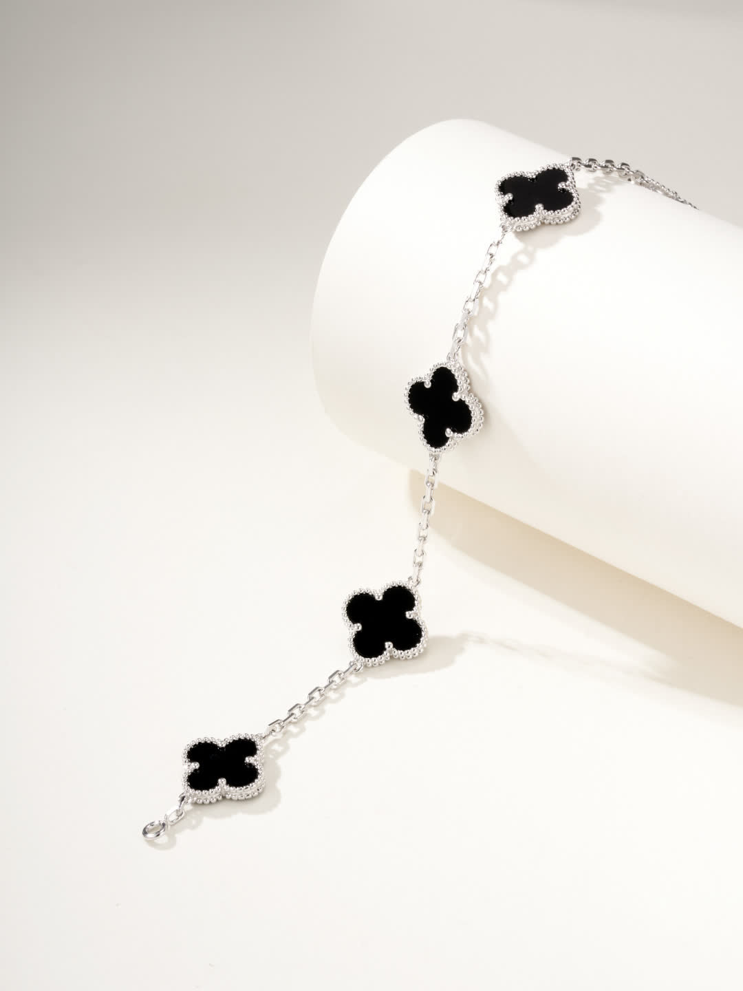 Van Cleef & Arpels Magic Alhambra Black Enamel Bracelet